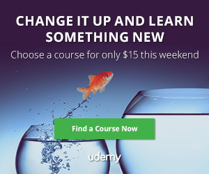 Udemy coupon code only $15 course