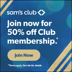 Get 50% off Sam’s Club Membership for New Member